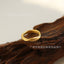 Wholesale Fashion Twist Rotating Wide 18K Gold Plated Titanium Steel Heart Ring