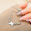 Fairy Butterfly Alloy Plated Women's Bracelet - Light Luxury Delicate Micro Inlaid Design