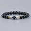 Retro Volcanic Rock Agate & Lava Stone Aromatherapy Unisex Bracelet