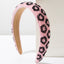 Women's Fashion Leopard Beaded Hairband - Hand-Sewn Rice Beads, Shiny Party Accessory