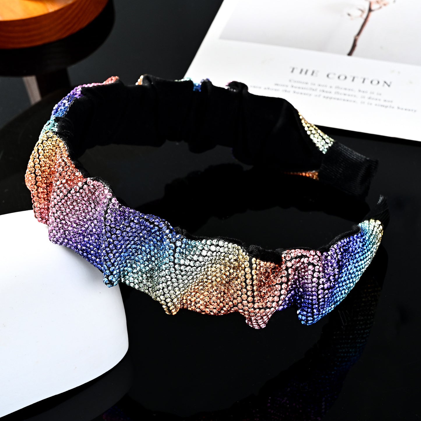 Retro Geometric Rhinestone Embellished Hairband