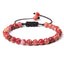 Ethnic Natural Stone Agate Beaded Adjustable Yoga Bracelet