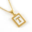 Fashion Titanium Steel Shell Letter Pendant Necklace