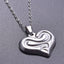 Simple Heart Shape 304 Stainless Steel Women's Pendant Necklace with 18k Gold Plating