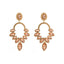 Luxurious Geometric Rhinestone Inlay Alloy Drop Earrings for Women