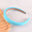 Fashion Candy Color Solid Sponge Wide Headband for Women