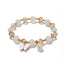 Cartoon Rhombus Butterfly Crystal Beaded Bracelet for Women and Kids