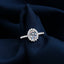 Fashion Geometric Silver Plated Zircon Adjustable Women's Ring