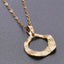 Simple Geometric 18K Gold Plated Stainless Steel Women's Pendant Necklace