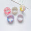 Fashion Adjustable Open Acrylic Acetate Marble Pattern Ring Set