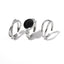 Vintage Alloy Mushroom & Heart Ring Set - 13 Pieces