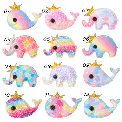 Cute Animal Elephant and Whale Crown Hair Clip for Kids