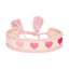 Modern Heart-Shaped Braided Polyester Bracelets with Adjustable Tassel Straps