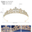 Sweet Alloy Rhinestone Crown for Weddings and Special Occasions