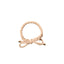 Elastic Twist Hair Tie with Metal Layered Bow