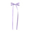 Children's Bow Knot Tassel Hair Clip - Polyester Cotton, Solid Candy Colors