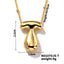 304 Stainless Steel Gold Plated Alphabet Pendant Necklace