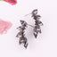 Glam Geometric Crystal Flower Drop Earrings for Women