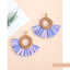 Beach Inspired Rattan Woven Earrings