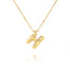 14k Gold Plated Alloy Letter Pendant Necklace