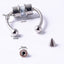 Fashion Titanium Steel Magnetic Nose Ring with Chain and Stud Design