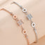 Elegant Geometric Sterling Silver Zircon Bracelet for Women - Niche Design Couple Gift