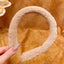 Women's Vintage Candy Color Plush Wide Hairband