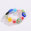 Wholesale Bohemian Flower Glass Beaded Rings with Artificial Pearl