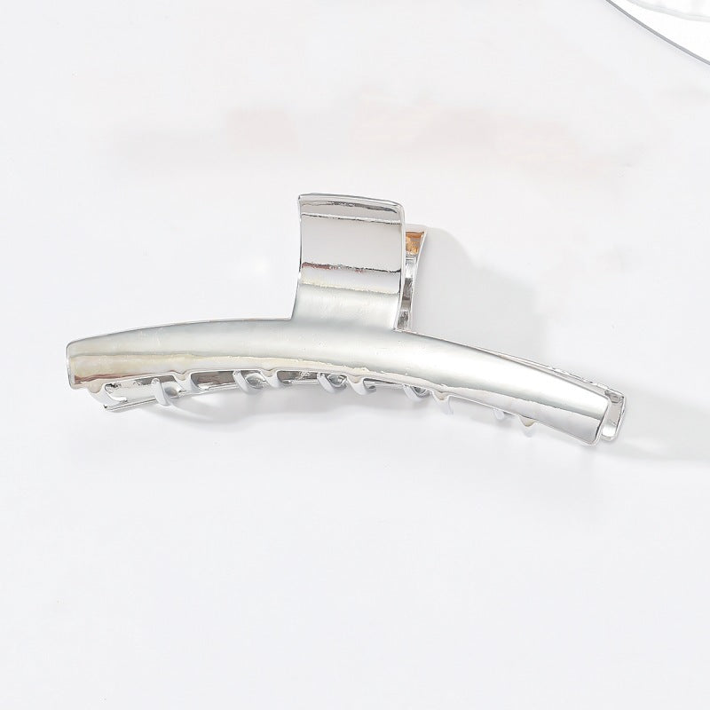 Women's Glossy Metal Plating Hair Claw Clip