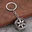 Simple Alloy Unisex Keychain with Creative Car Parts Design