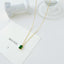 Elegant Minimalist Stainless Steel Rhinestone Pendant Necklace