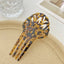 Women's Retro Leopard Print Acetate Hair Comb and Hairpin Set