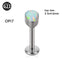 G23 Titanium Opal Resin Water Drop Ear Cartilage & Lip Ring Studs