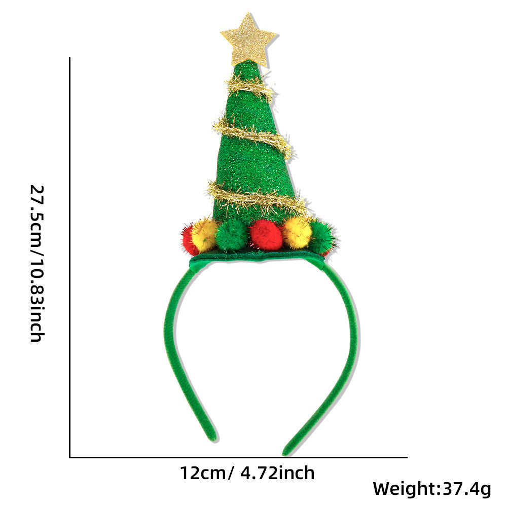 Christmas Elf Hat Cartoon Style Festival Headband for Kids