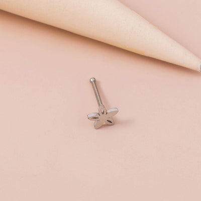 1 Piece Nose Rings & Studs Simple Style Flower 304 Stainless Steel Plating