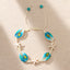 Casual Ocean Starfish Shell Adjustable Necklace and Bracelet Set