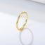 Minimalist Geometric Sterling Silver 14k Gold Plated Ring