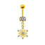 Elegant Classic Animal Butterfly Snowflake Rhinestone Zircon Belly Ring