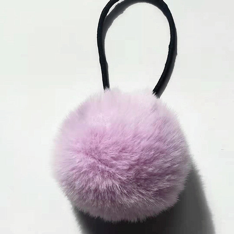 Korean Pom-Pom Hair Ring for Children - Rubber Band Hair Accessories