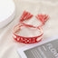 Ethnic Style Trend Hand-woven Bracelet Retro Embroidery Alphabet Tassel Hand Rope Bracelet