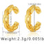 Elegant Butterfly Zircon 18k Gold Plated Copper Ear Cuffs