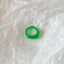 Minimalist Geometric Resin Candy Color Women's Ring