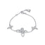 Sterling Silver Butterfly Zircon Bracelet - Elegant Gift for Her