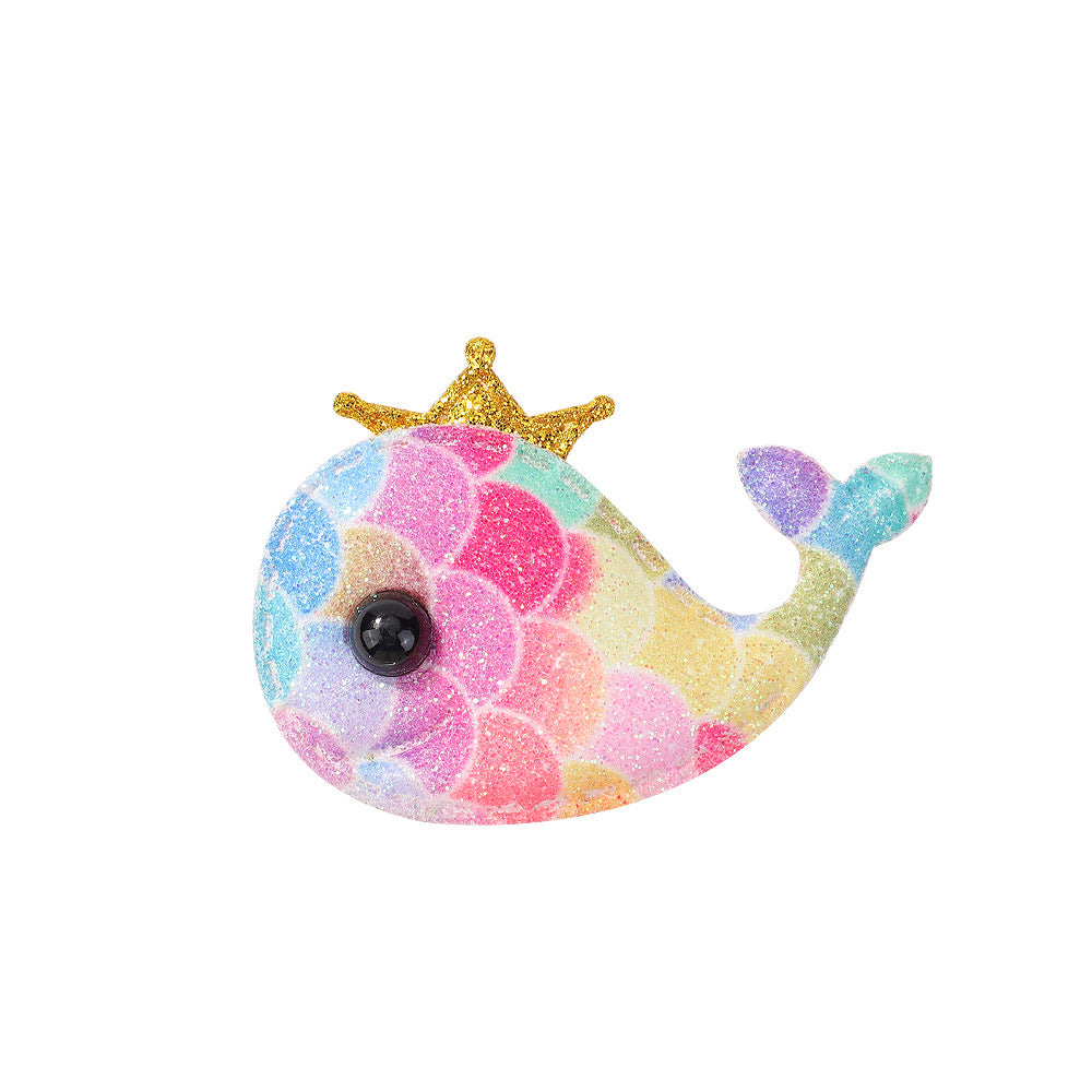 Cute Animal Elephant and Whale Crown Hair Clip for Kids