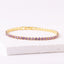 European American Fashion Zircon Multi-Color Adjustable Tennis Bracelet