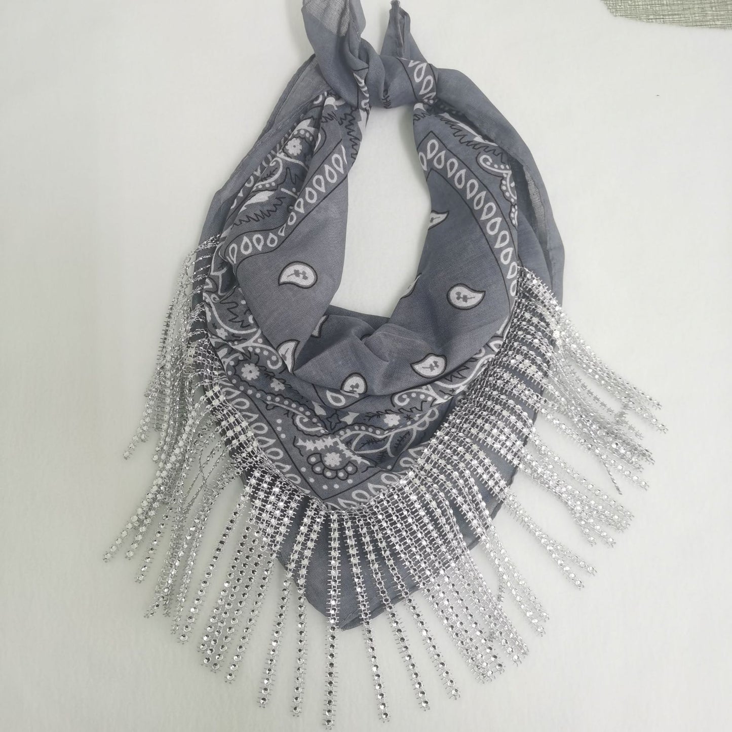 Women's Streetwear Paisley Fringe Cotton Scarf