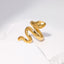 Vintage Snake Adjustable Stainless Steel Open Ring