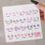 1 Set Cute Colorful Flower Resin Ear Studs - 20 Pairs Earrings Set