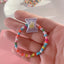 Cartoon Star Flower Butterfly Beaded Bracelet for Kids and Women