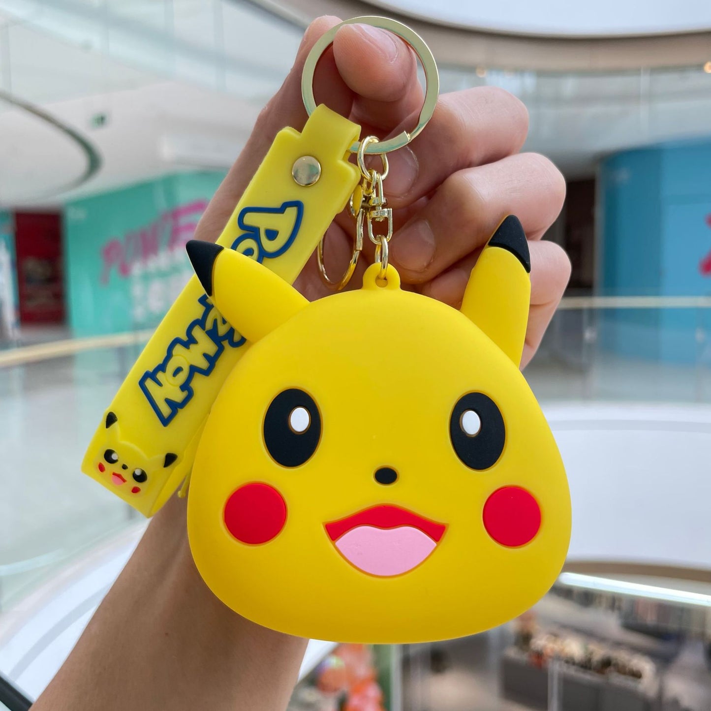 Cute Cartoon Capybara Silicone Keychain and Coin Purse Combo